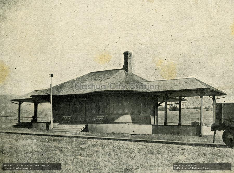Postcard: Railroad Station at North Newport, New Hampshire